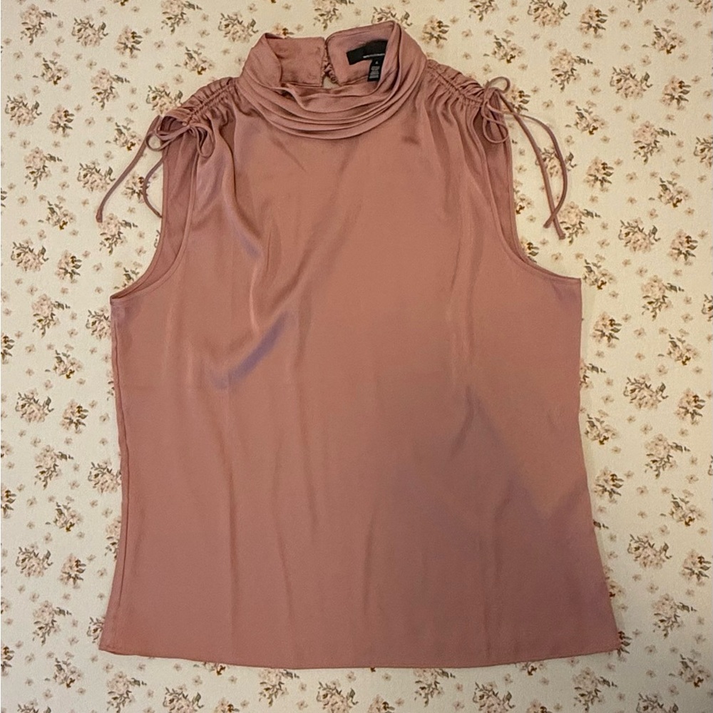 NWOT White House Black Market pink satin top - Large - Picture 2 of 3